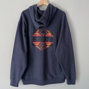 Ariat Chinelos Hex Buckle Hooded Sweatshirt Men's Size L NWT